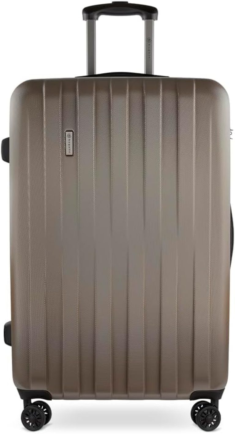 bugatti Lima Valise Rigide 77,5 x 52 x 31,5 cm – 91,7 L - 4 roulettes avec Serrure TSA - Bronze