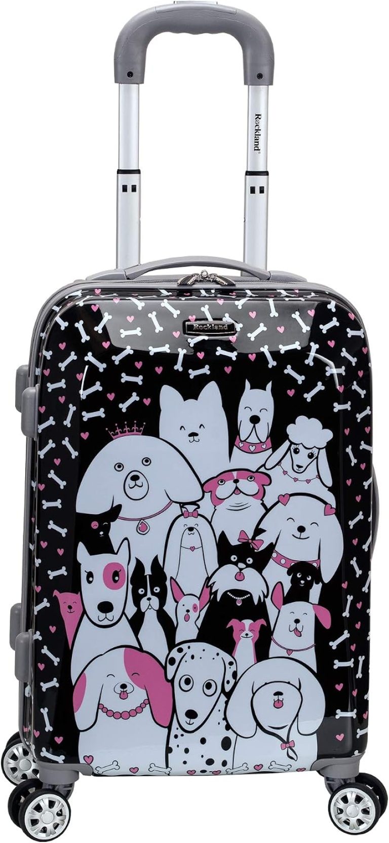 Rockland Vision Chariot Rigide, Assorti/Multicolore, Carry-on 20-inch, Valise Rigide à roulettes pivotantes